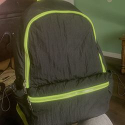 neon & black backpack! 