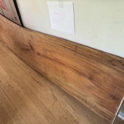 8-foot Live Edge Wooden Countertop