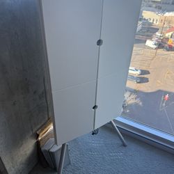 White IKEA Corner Cabinet 