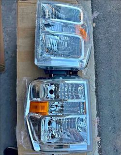08-21 Ford E-150-E-250/E-350SD-E-450SD/F-650-F-750 Headlights Faros Calaveras Micas Luces Lamps