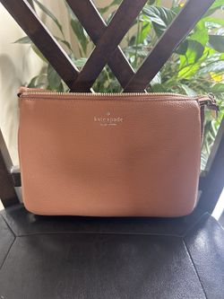 Kate Spade New York Triple Gusset Crossbody, Warm Gingerbread