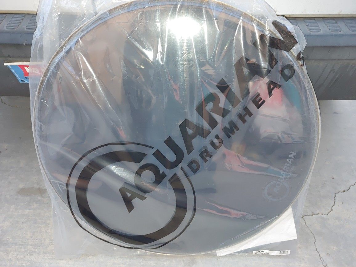 Bass Drum Head Brand New In Packaging 24" AQUARIAN REFLECTOR SERIES REF24