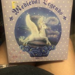 NIB Unicorn Collector Plate And Stand