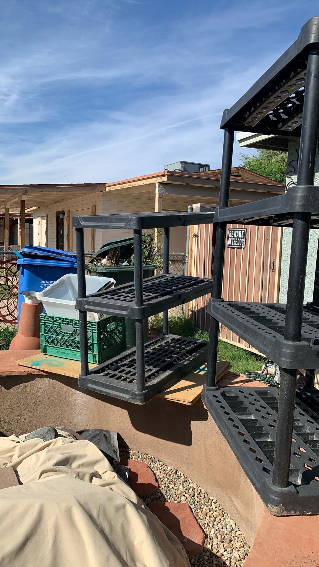 medium plastic shelf $15