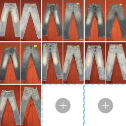Teens/Mens American Eagle And Hollister Jeans 