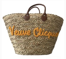  New Veuve Clicquot Straw  Beach Bag + Extras