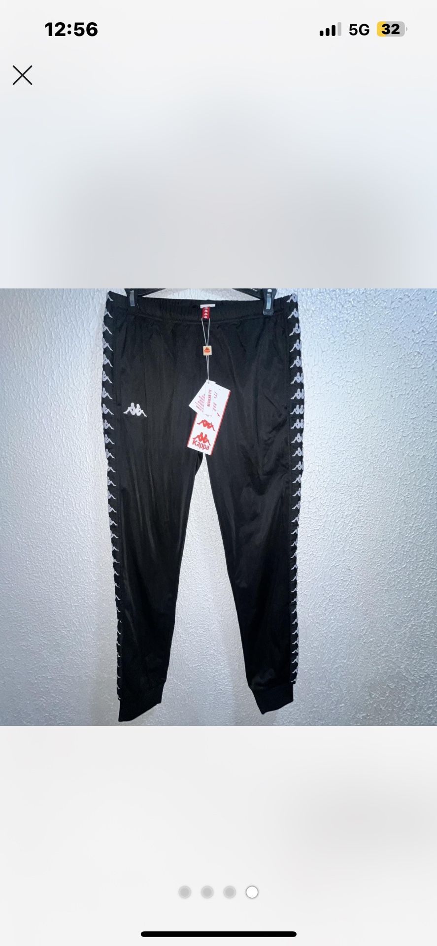 MENS CLOTHES KAPPA TRACK PANTS JOGGER SIZE SMALL 