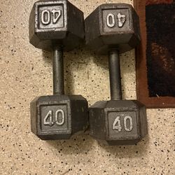 40lbs Dumbbells Pair
