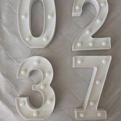 Decorative LED Marquee Light Numbers