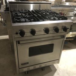 Viking 30” Stainless Steel Gas Range Stove 