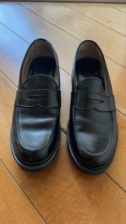 Meermin Black Calf Leather Lugged Loafers - US 6 (UK 5)