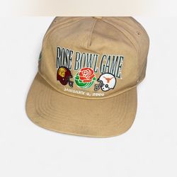 20th Anniversary! 2006 Rose Bowl Game USC Trojans vs Texas Longhorns tan snapback hat #collegefootball