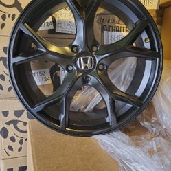 17 inch rims Honda Type R 5x114.3 Only aftermarket replacements full set of 4 Satin Black