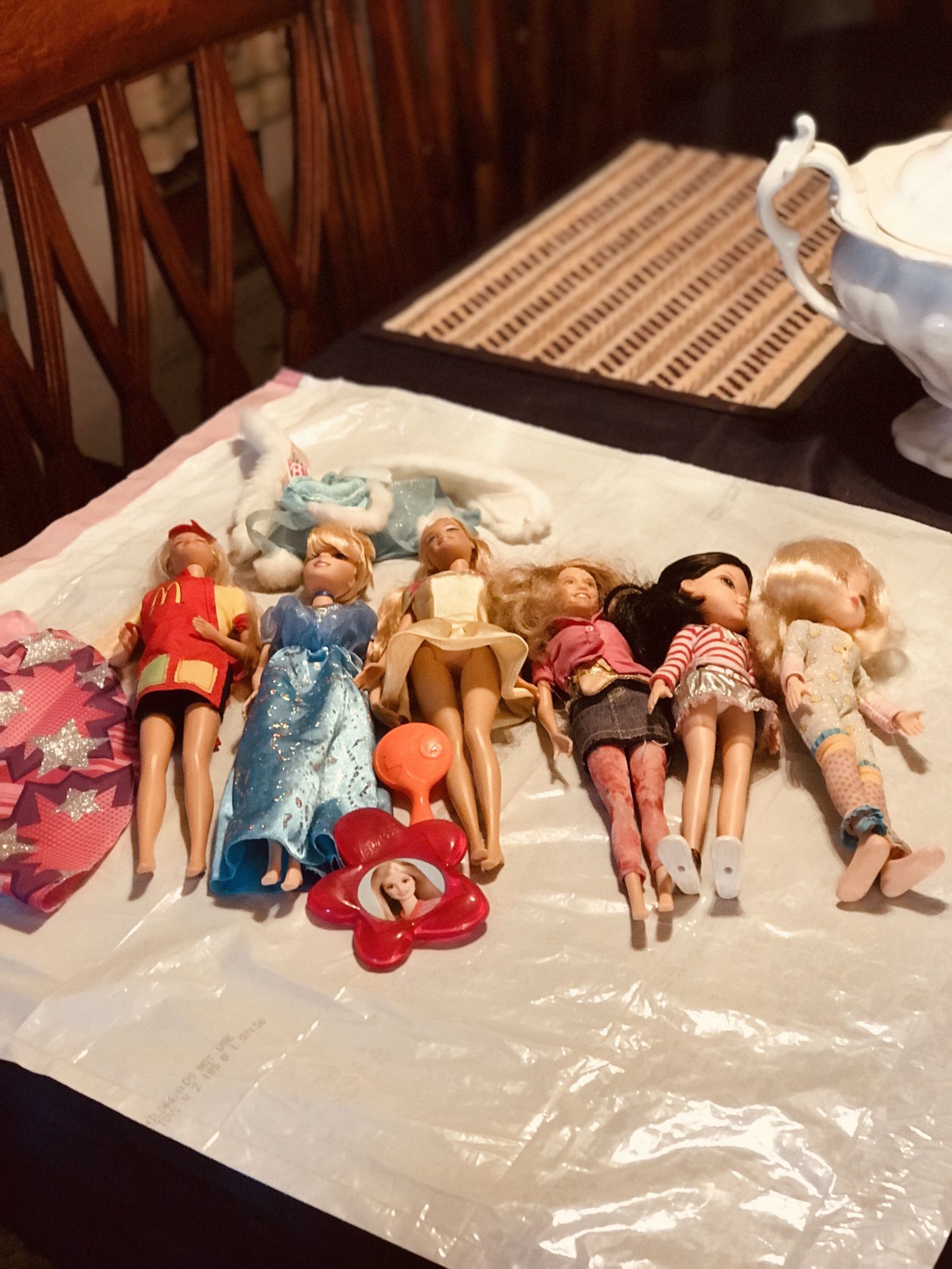 (3) 12.5” Inch Barbie Dolls, McDonald’s, One Sings, NO ORIGINAL ACCESSORIES or SHOES, Please View Pics And Read Description