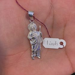 925 Silver San Judas Pendant 