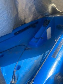 Blue Sit-On-Top Fishing Kayak
