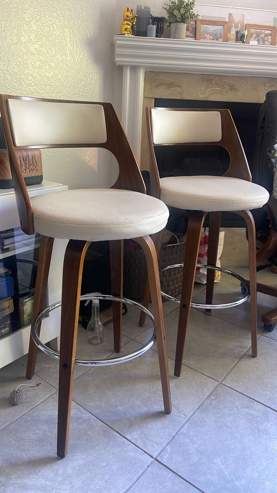 Mid Century Stools X2