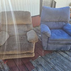 Two recliners for sale