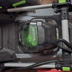 Ego Mower, Battery, And Charger
