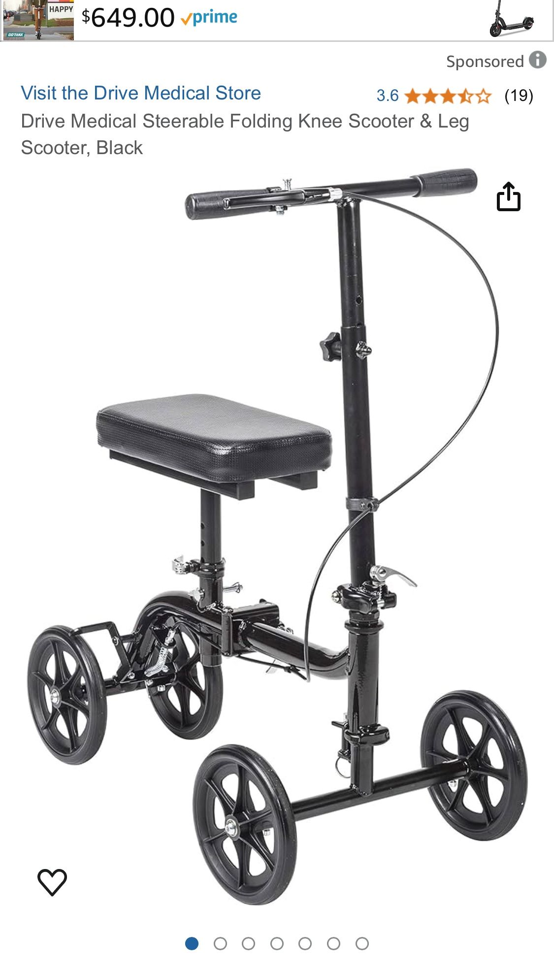 Drive knee Scooter