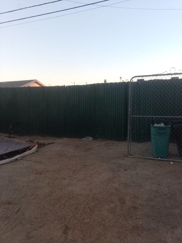 Privacy Chain Link fence With Gate