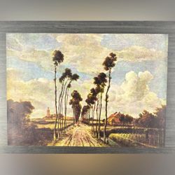 Meindert Lubbertszoon Hobbema The Avenue Original Vintage Fine Dutch Art Print 1930’s USA Printed Antique Collectible