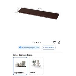 Floating Shelves Wall Mount In Espresso Brown