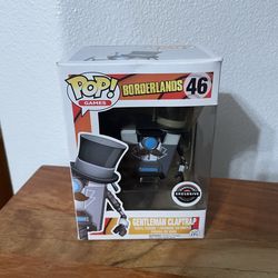 Funko Pop Games 46 Gentleman Claptrap Borderlands GameStop Exclusive