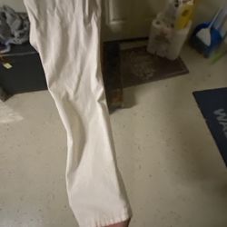 White Jean Pant Leg
