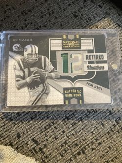 Joe Namath Patch Card