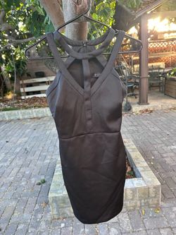 Guess Black Strappy Mini Dress Size 0