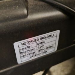 Motorized Treadmill G510C – 1.5HP
