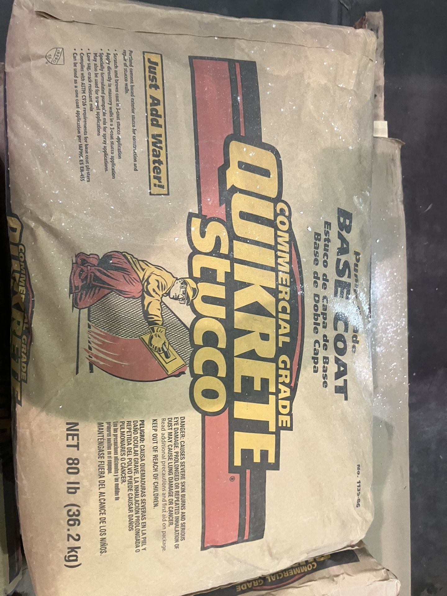 QuickRite stucco 50 LB Bags