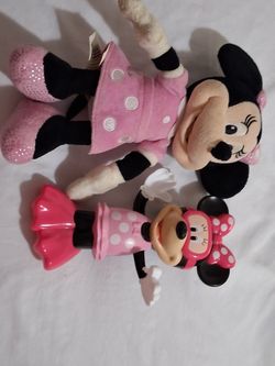 Disney Minnie Mouse Wind-Up Bath Toy + Plush – Water Swimming Toy