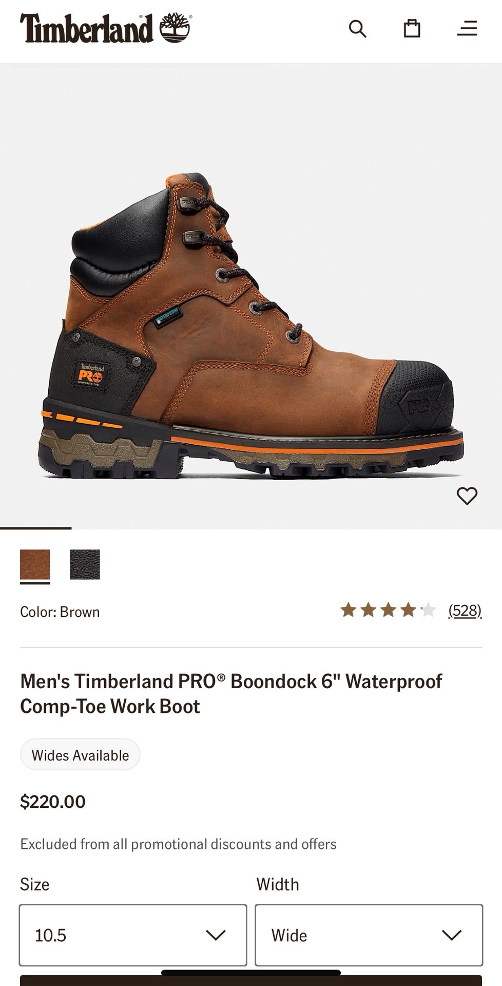 Timberland Pro Boondocks 6”