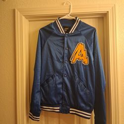 Cuidado Con El Perro Satin Varsity Jacket Sz S