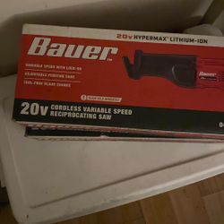 Bauer Variable Cordless Speed Reciprocated Saw 20v