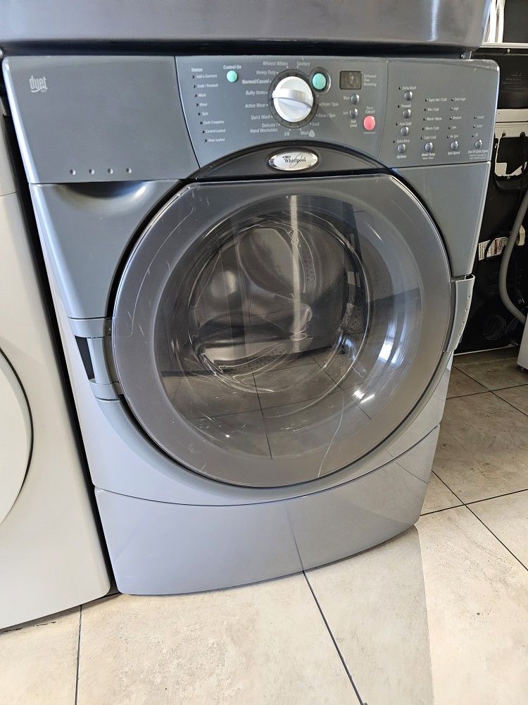 WHIRLPOOL DUET FRONT LOAD WASHER AND GAS DRYER SET HEAVY DUTY for Sale