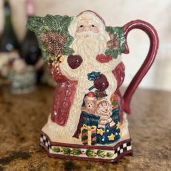 Antique Santa Pitcher 