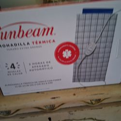 New Sunbeam King Size Heating Pad 