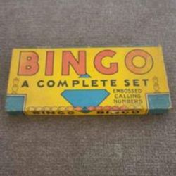 Vintage 1936 Milton Bradley Bingo
