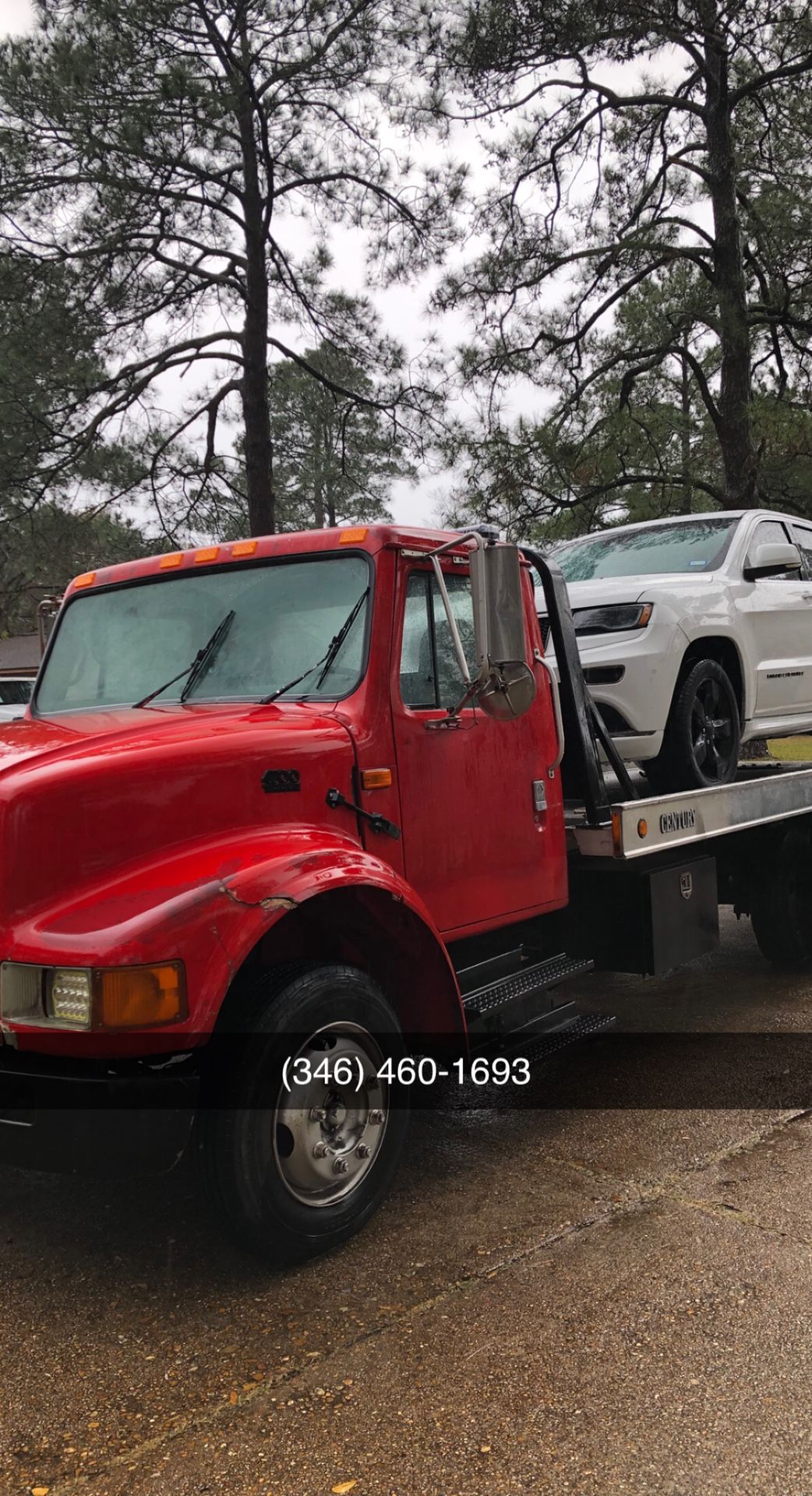Flatbed Tow Truck service /Servicio de Grua