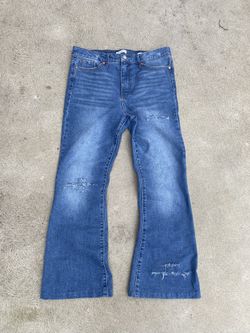 Blue Flared Jeans 