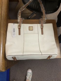 Dooney & Burke White Leather Purse