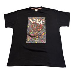 Nike Black Graphic Snake Print T-Shirt