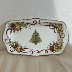 Royal Albert Country Roses Christmas Plate
