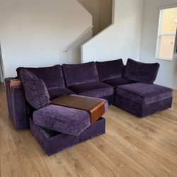 Lovesac Amethyst Corded Velvet 6 Seat 6 Side Sactional - 🚚 FREE DELIVERY // $50 FINANCING 💸