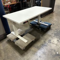 60x30 Haworth Standing Desk! Electric Height Adjustable Table! We Also Have Monitor Arms And File Cabs!