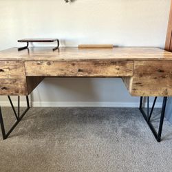 Fallon Metal Base Writing Desk