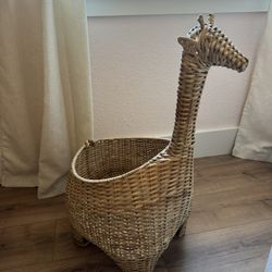 Pottery barn giraffe basket 